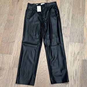 Universal Thread Black Faux Leather Jeans